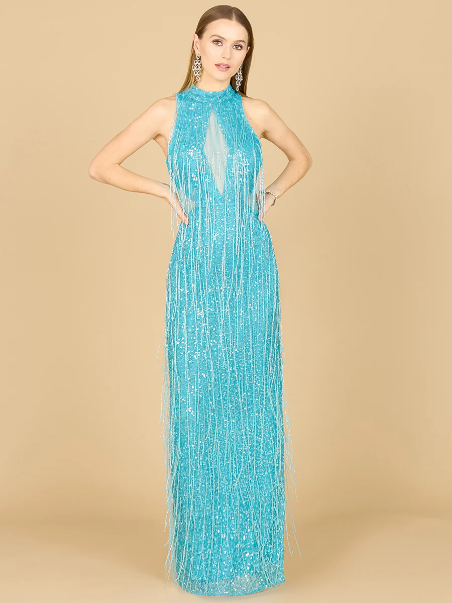 Carrie Fringe Beaded Dress  - OUTLET - Image 3