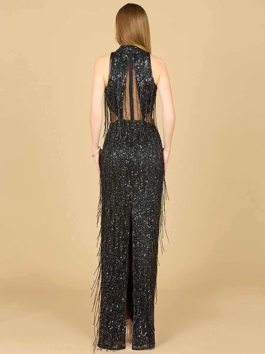 Carrie Fringe Beaded Dress  - OUTLET - Image 7