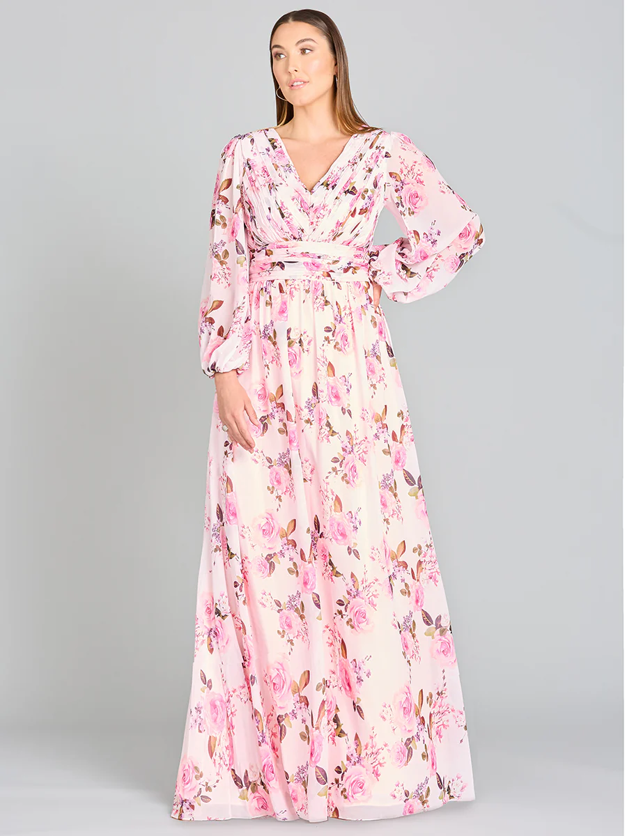 Long Sleeve Print Dress - OUTLET - Image 3