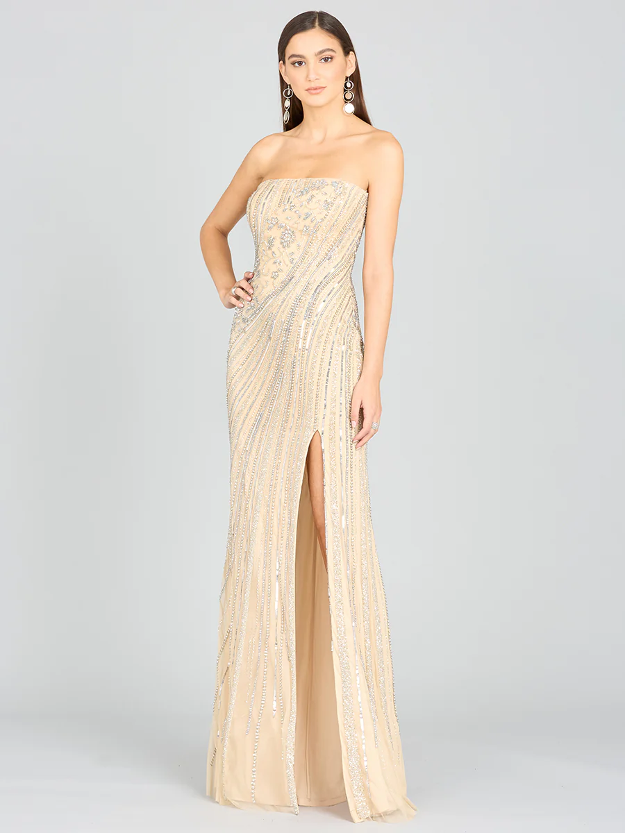 Freddy Strapless Beaded Gown - Image 3