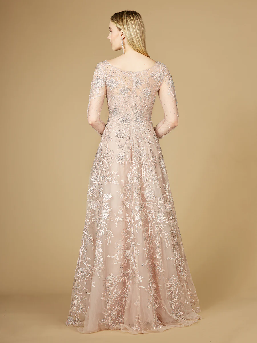 Long Sleeve High Neck Gown - Image 4