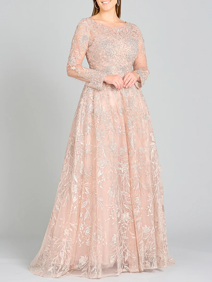 Long Sleeve High Neck Gown - Image 5