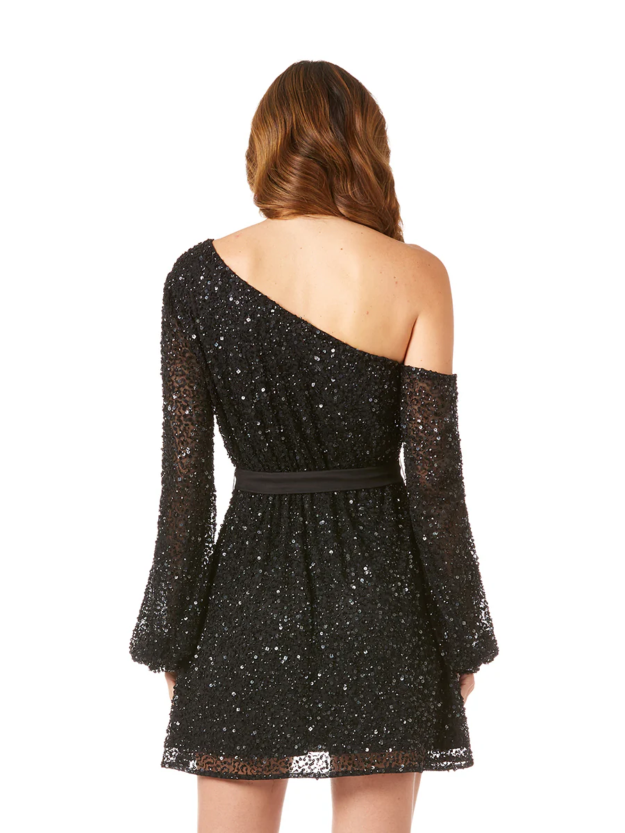 One Shoulder Cocktail Dress OUTLET - Image 3