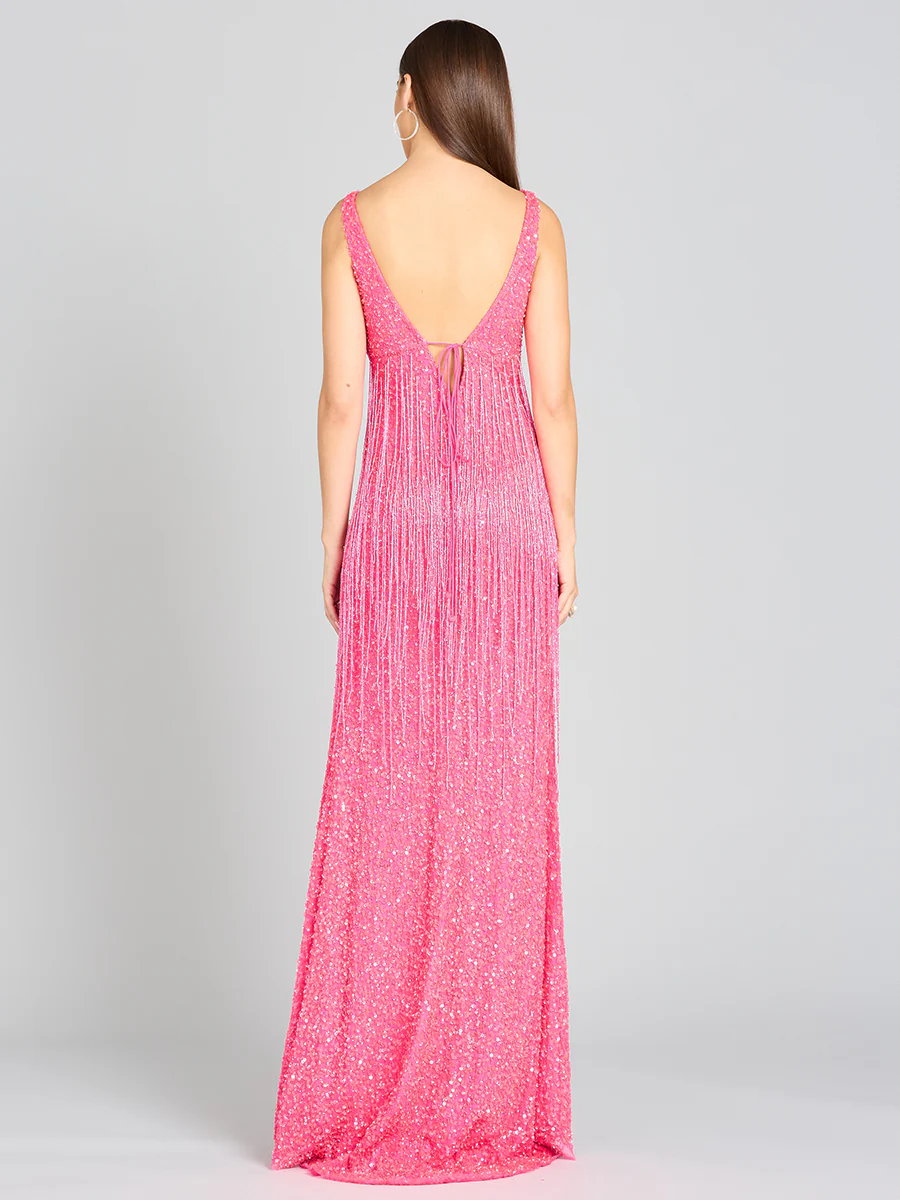 Regan Fringe Sequin Dress - Image 3