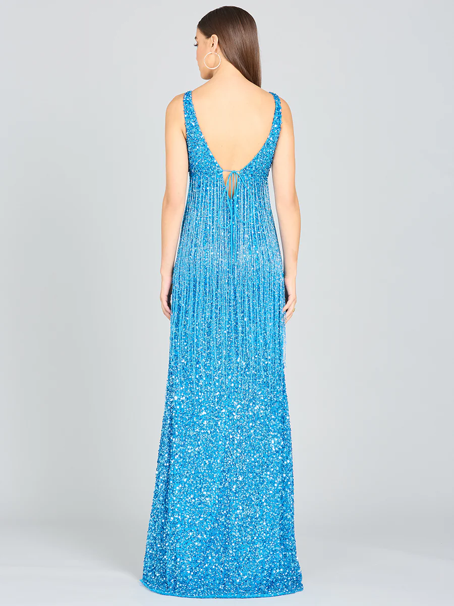 Regan Fringe Sequin Dress - Image 4